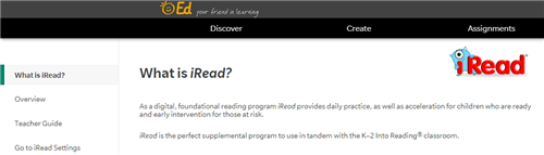 iRead dashboard iRead dashboard
